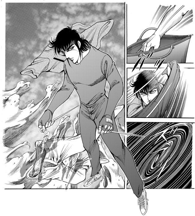 漫画家平松伸二×下町ものつくりマニア 撥水・軽量・耐衝撃の多機能ショルダー「OUTSIDER BAG」(外道バッグ)