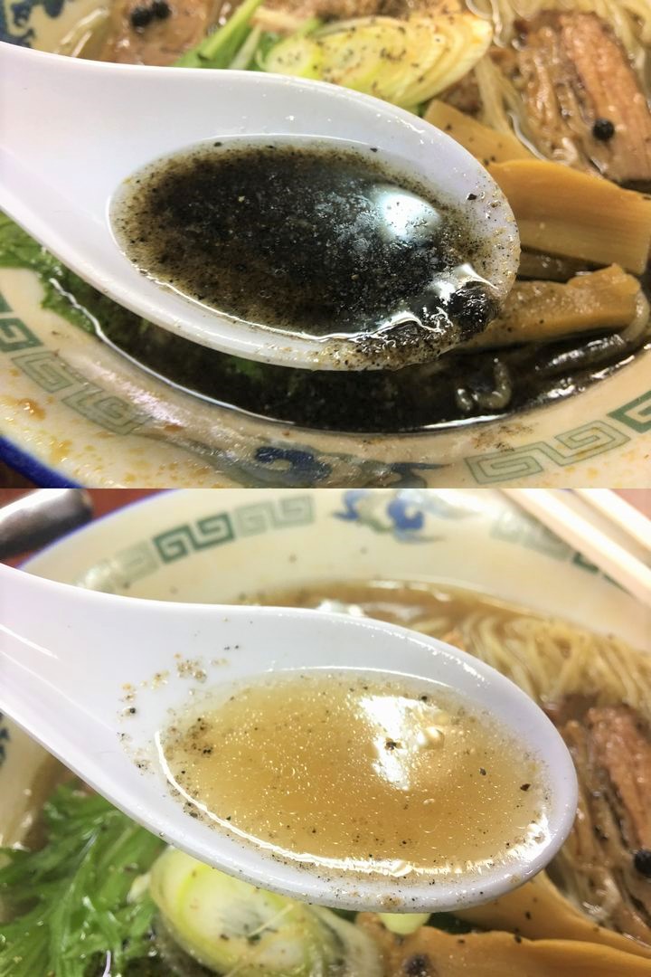 亀有どさん子の一押し麺（限定麺）、平松伸二コラボの外道麺